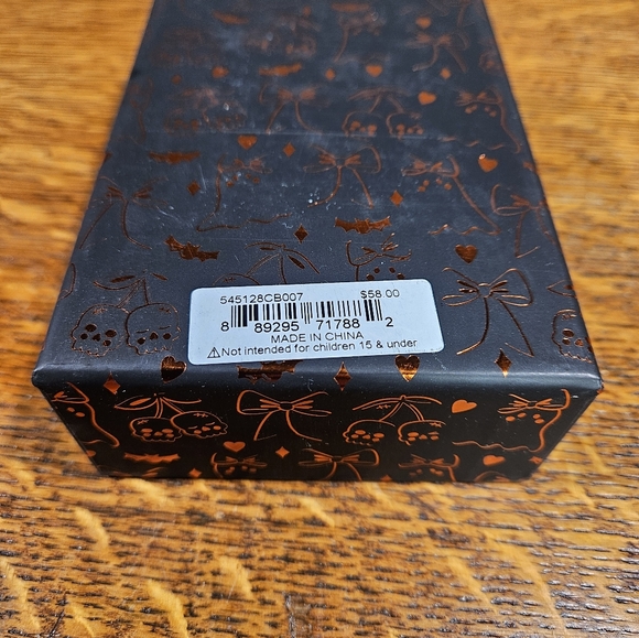 Betsey Johnson Black Cat and Moon Charm Keychain NIB - Picture 5 of 7